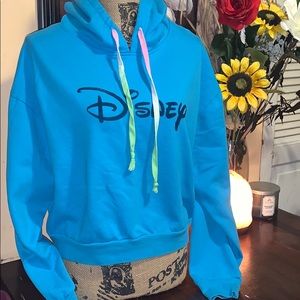 Disney cropped hoodie fits like a Medium NWOT